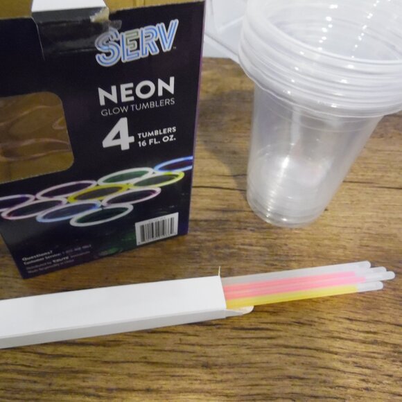 SERV Neon Glow Tumblers - Picture 10 of 10
